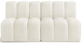 Anwen 60" Cream Velvet Upholstered 2pc. Modular Sectional - S2A