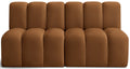 Anwen 60" Saddle Velvet Upholstered 2pc. Modular Sectional - S2A