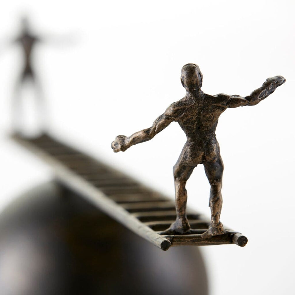 Teeter Sculpture in Bronze