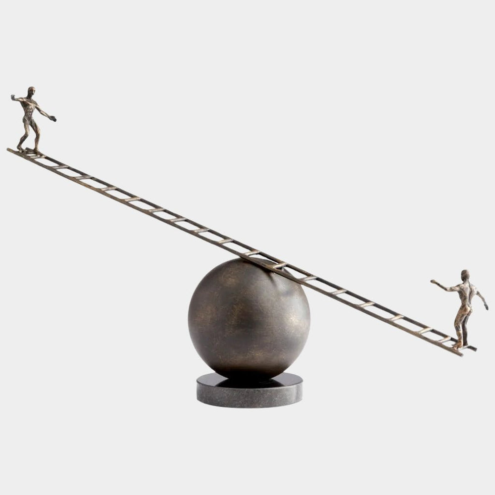 Teeter Sculpture in Bronze