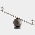 Teeter Sculpture in Bronze