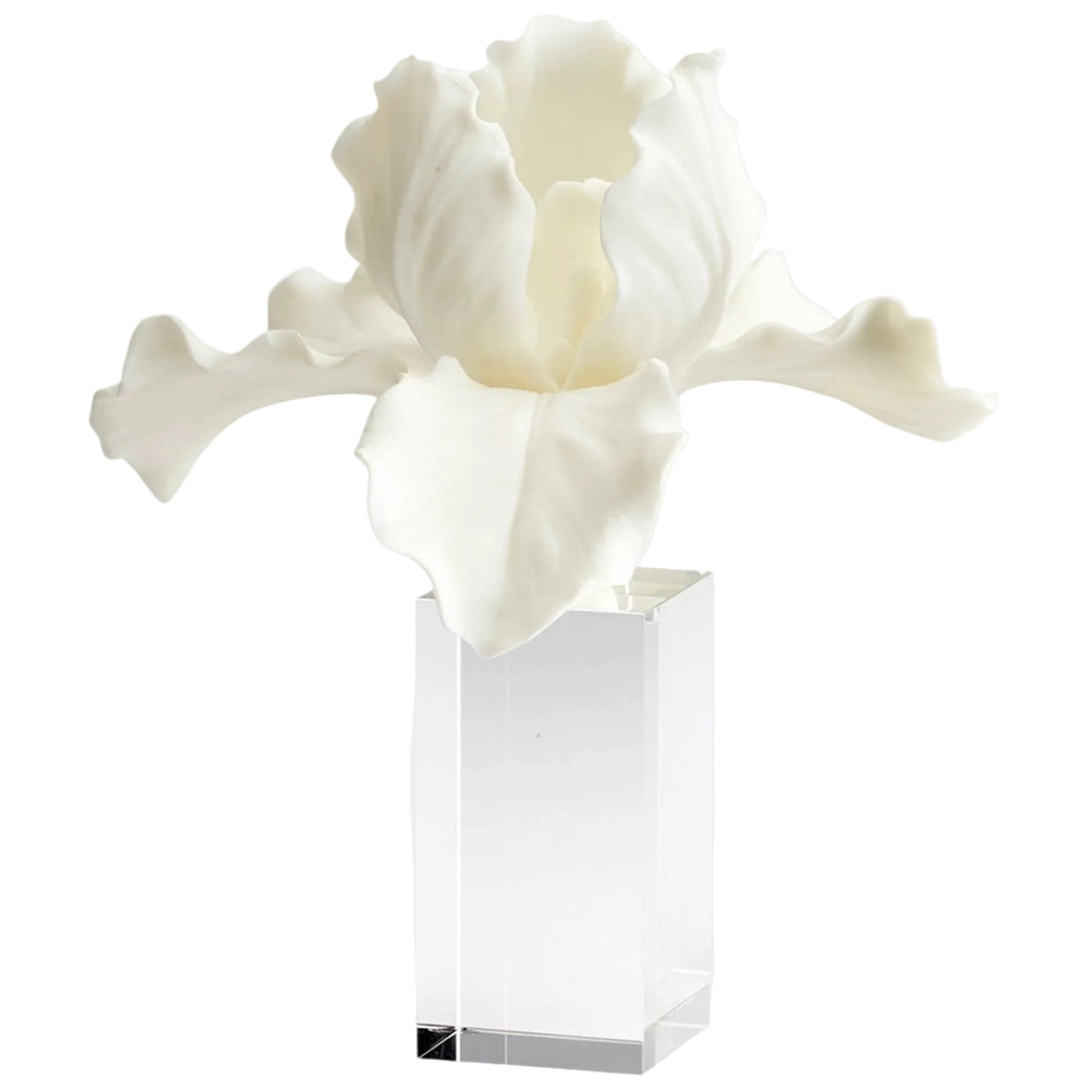 White Iris Sculpture