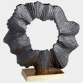 Aged Brass & Black Acadia Sculpture