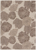 Garden Oasis Natural Tropical Polypropylene Area Rug