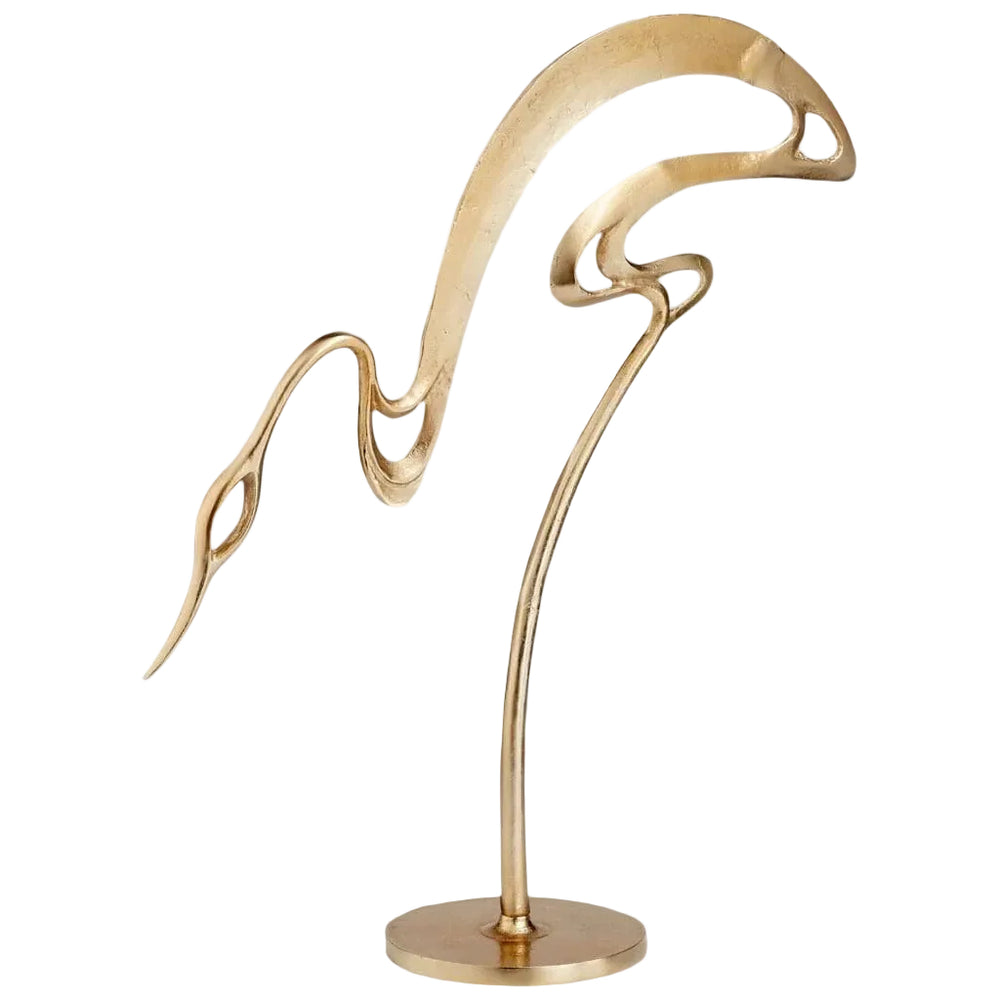 Gold Patte Bird Sculpture