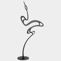 Matte Black Vello Bird Sculpture