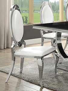 Anchorage Set of 2 Dining Chair in Chrome