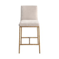 Pisa Chenille Fabric Upholstered Counter Stool