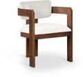 Roderick Cream Velvet Upholstered Dining Chair - C