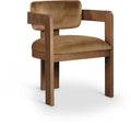 Roderick Saddle Velvet Upholstered Dining Chair - C