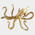 Aged Brass Octopus Shelf Decor