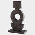 Dark Oval Black Sculpture