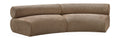 Beaumont 108" Brown Chenille Fabric Upholstered 2 pc. Modular Sectional - S2A