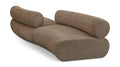 Beaumont 108" Brown Chenille Fabric Upholstered 2 pc. Modular Sectional - S2B