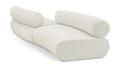 Beaumont 108" Cream Chenille Fabric Upholstered 2 pc. Modular Sectional - S2B
