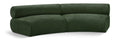 Beaumont 108" Green Chenille Fabric Upholstered 2 pc. Modular Sectional - S2A