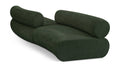 Beaumont 108" Green Chenille Fabric Upholstered 2 pc. Modular Sectional - S2B