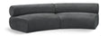 Beaumont 108" Grey Chenille Fabric Upholstered 2 pc. Modular Sectional - S2A