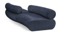 Beaumont 108" Navy Chenille Fabric Upholstered 2 pc. Modular Sectional - S2B