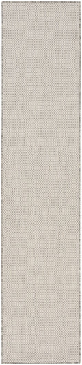 Courtyard Ivory Silver Modern Polypropylene Area Rug