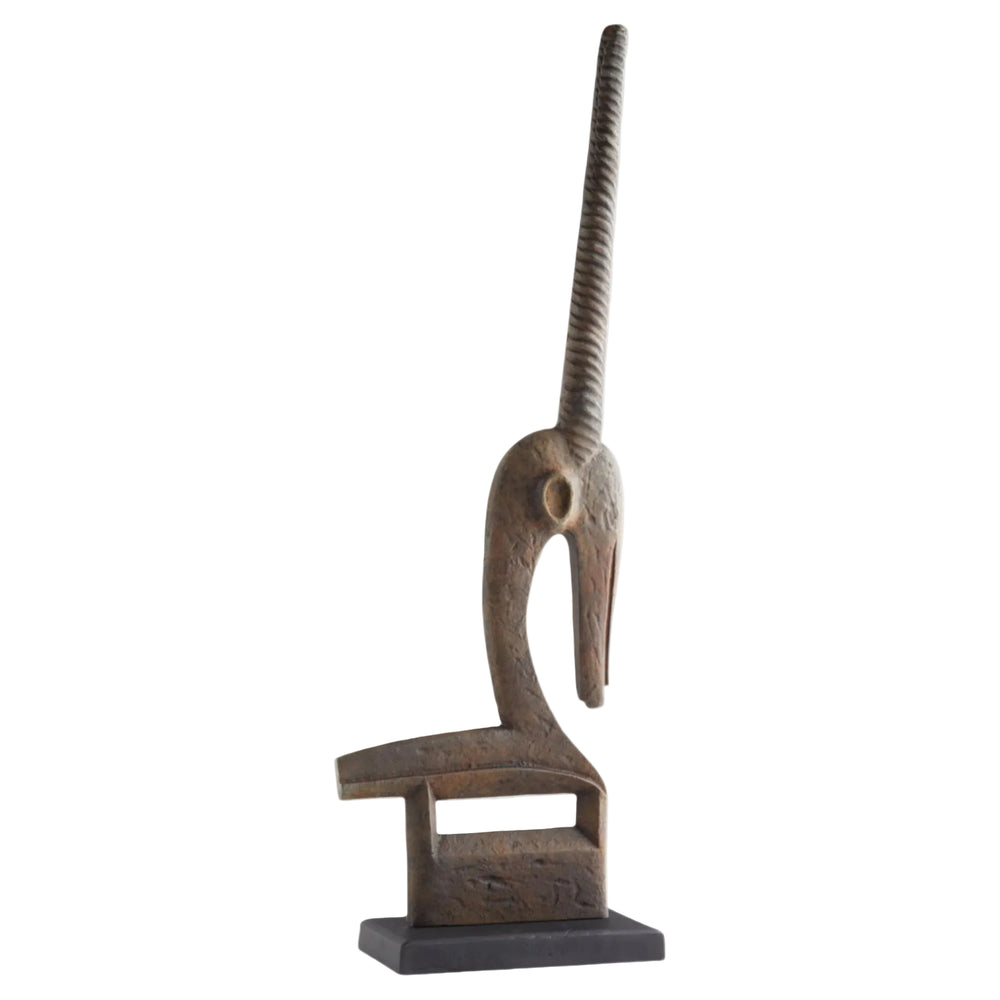 Rustic Springbok Chi Wara Sculpture
