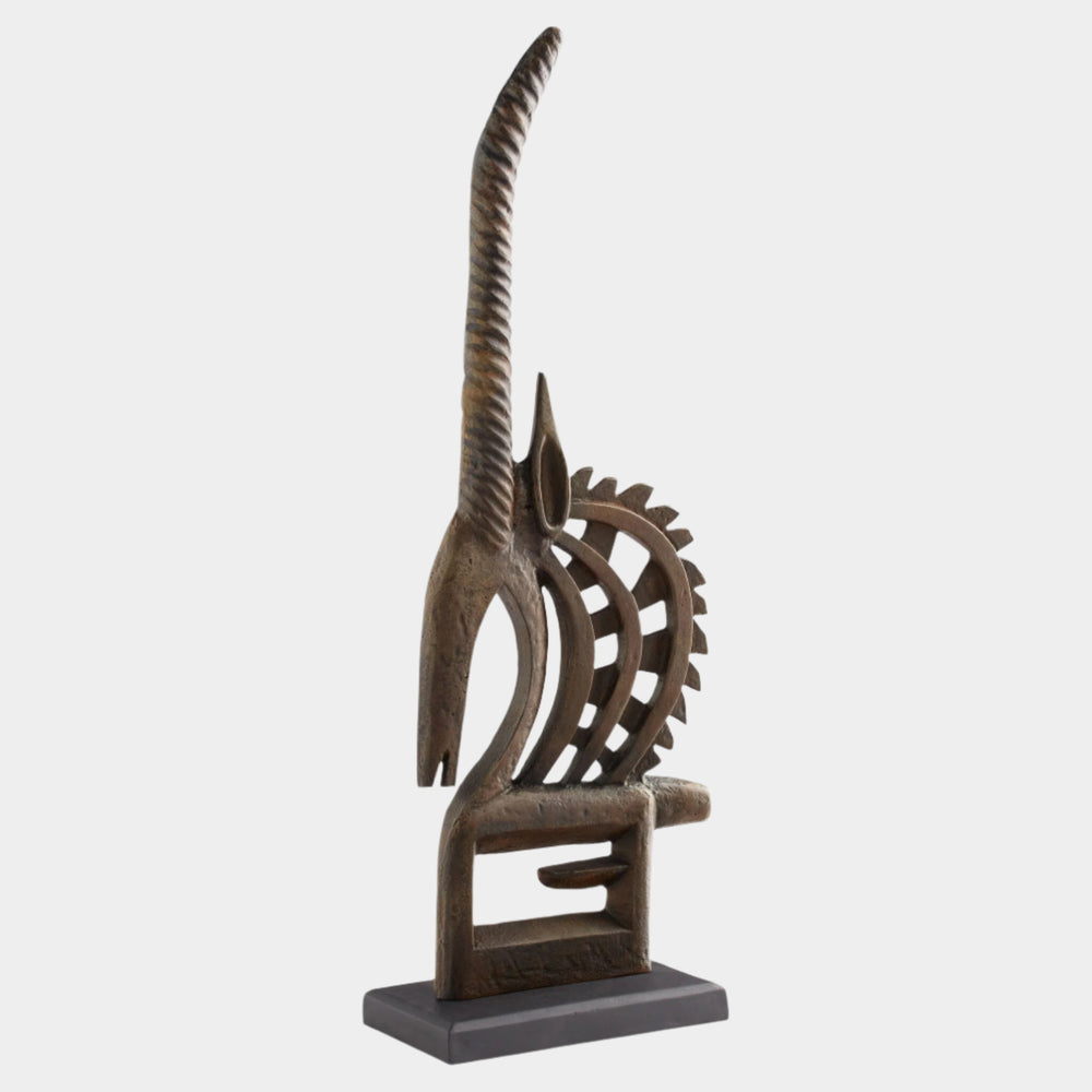 Rustic Antelope Chi Wara Sculpture