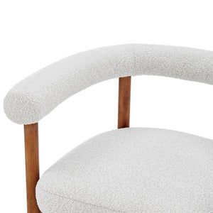 Keanu Dining Chair in Boucle Beige