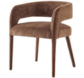Lauryn Velvet Dining Chair in Dainty Brown