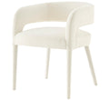 Lauryn Velvet Dining Chair in Dainty Cream