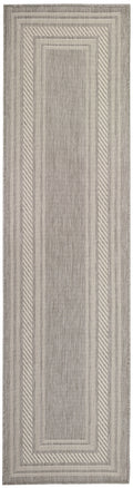 Horizon Indoor/Outdoor Grey Modern Polypropylene Area Rug