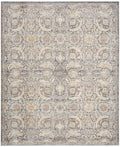 Antique Fusion Charcoal Multicolor Vintage Polyester Area Rug