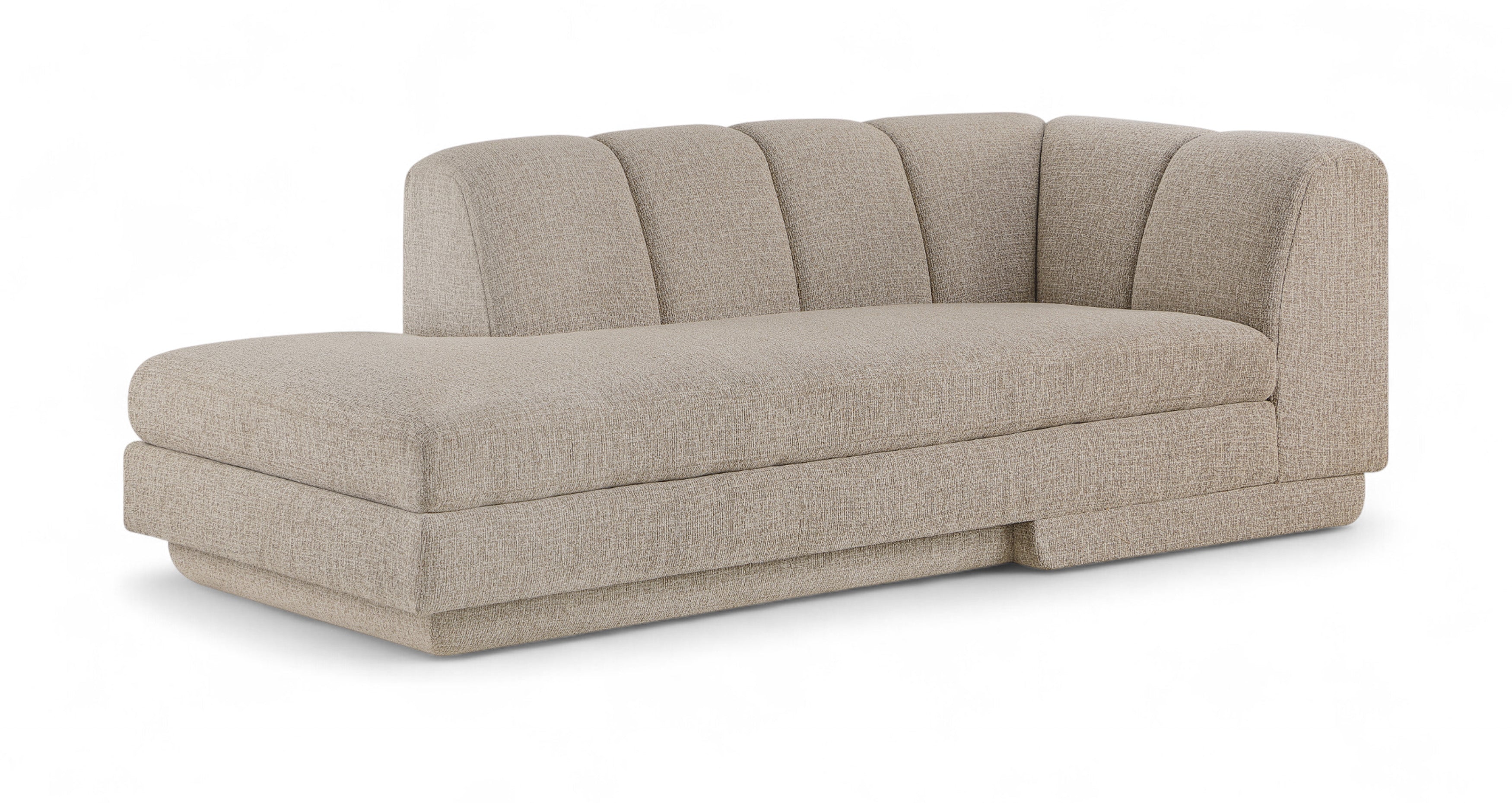 Maiori Fabric Upholstered Left Arm Chaise