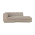 Maiori Fabric Upholstered Right Arm Chaise