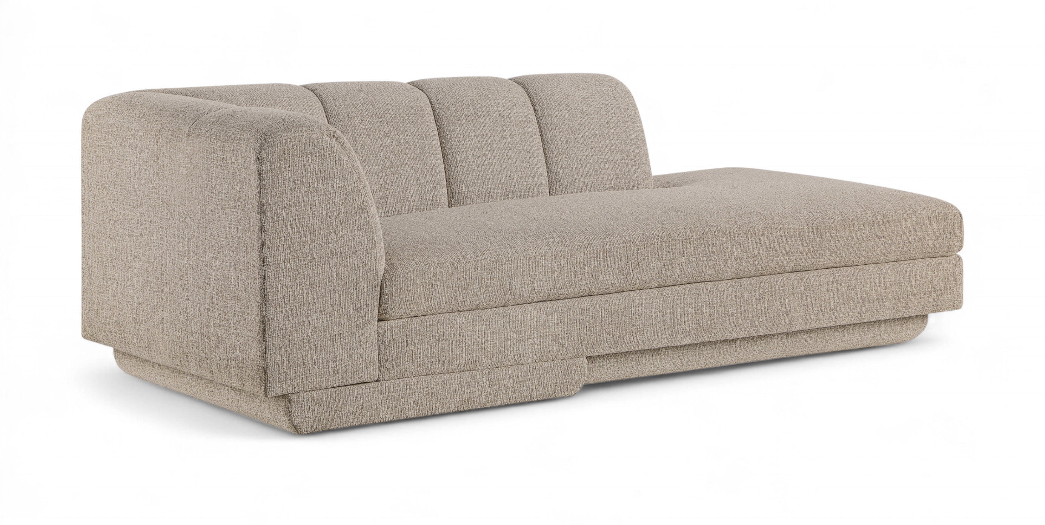 Maiori Fabric Upholstered Right Arm Chaise