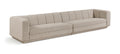 Maiori Beige Fabric Upholstered 2pc. Modular Sofa - S2A