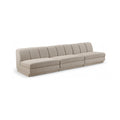 Maiori Beige Fabric Upholstered 3pc. Modular Sofa - S3B