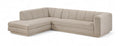 Maiori Beige Fabric Upholstered 2pc. Modular Sectional - Sec2A