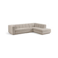 Maiori Beige Fabric Upholstered 2pc. Modular Sectional - Sec2B