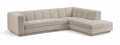 Maiori Beige Fabric Upholstered 2pc. Modular Sectional - Sec2B