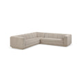 Maiori Beige Fabric Upholstered 3pc. Modular Sectional - Sec3B