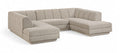 Maiori Beige Fabric Upholstered 3pc. Modular Sectional - Sec3C