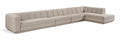 Maiori Beige Fabric Upholstered 4pc. Modular Sectional - Sec4A