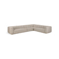 Maiori Beige Fabric Upholstered 4pc. Modular Sectional - Sec4B