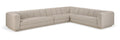 Maiori Beige Fabric Upholstered 4pc. Modular Sectional - Sec4B