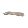 Maiori Beige Fabric Upholstered 4pc. Modular Sectional - Sec4D