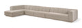 Maiori Beige Fabric Upholstered 4pc. Modular Sectional - Sec4D