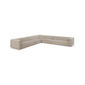 Maiori Beige Fabric Upholstered 5pc. Modular Sectional - Sec5A
