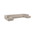 Maiori Beige Fabric Upholstered 5pc. Modular Sectional - Sec5B