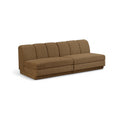 Maiori Brown Fabric Upholstered 2pc. Modular Sofa - S2B