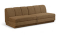 Maiori Brown Fabric Upholstered 2pc. Modular Sofa - S2B